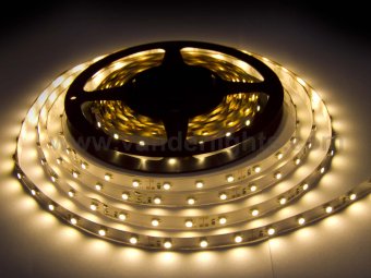 Banda led SMD 2835 alb cald 4.8W 60 led/m 5 metri IP20