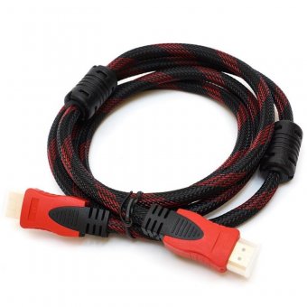 Cablu HDMI tata  V1.4  panzat , conectori auriti, ecran ferita, 3 metri , MD90171