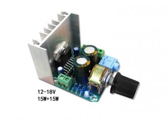 Modul amplificator 2x15W,  TDA7297, MD7047