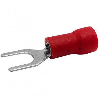 Papuc auto tata tip furca 3,2mm izolat, rosu,MD6119