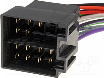 ZRS-AS-25A Conector ISO AUDI,SKODA,VW, 2004