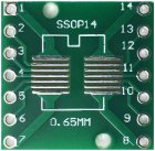 Adaptor PCB ,dublu placat, SSOP14 SOP14,TSSOP14 DIP14, MD7102
