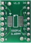 Adaptor PCB ,dublu placat, SSOP16 SOP16, TSSOP16 DIP16, MD7103