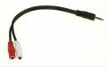 Cablu adaptor jack 3,5mm stereo tata 2RCA mama, 20cm , AV5030-20