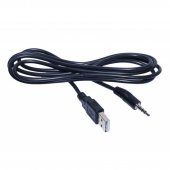 Cablu audio jack 3,5mm stereo tata USB tata 1,5m negru,MD90169