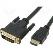 Cablu HDMI DVI D 24+1 , contacte aurite, 1.5 metri MD90084
