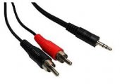 Cablu jack 3,5mm stereo tata 2RCA tata, lungime 1.5m ,MD90057