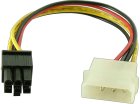 Cablu Molex IDE tata, PCI-E 6 pini tata, MD90070