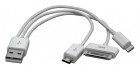 Cablu USB A tata micro USB tata+30pini+8pini lightning iPhone 5, M73743