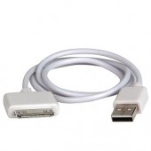 Cablu USB A tata mufa 30 pini, alb,  MD10001