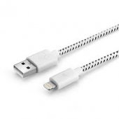 Cablu USB mufa 8 pini lithening textil 1.5 metri MD10005