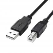 Cablu USB A tata USB B tata 1,5m , pentru imprimanta, negru, MD10002