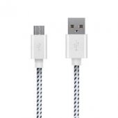 Cablu USB micro usb textil 1,2 metri MD10006/12