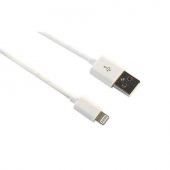 Cablu USB mufa 8 pini lithening alb 1 metru pentru Iphone 5, Iphone 6