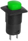 Push buton fara retinere, 1,5A 250V  verde 16x16x25mm, M68712